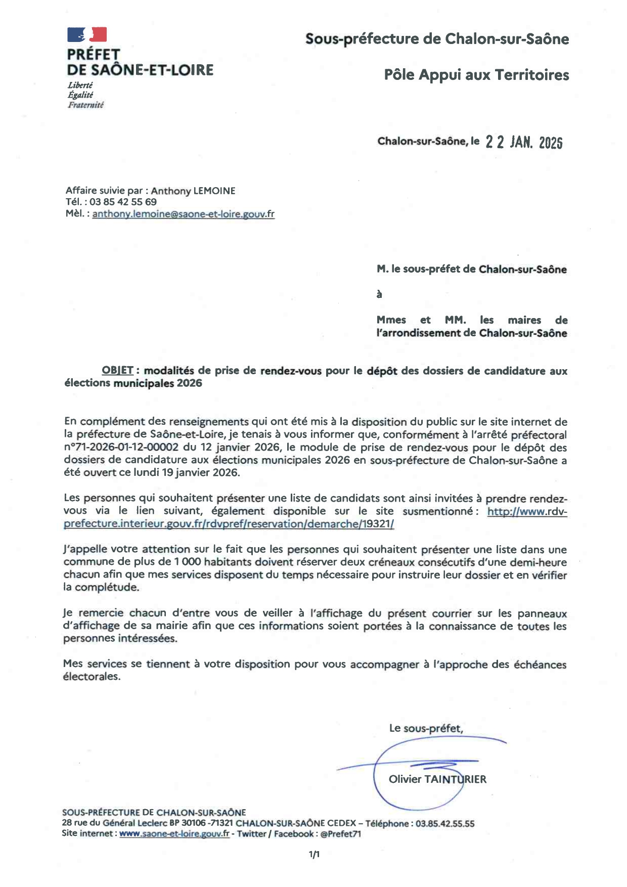 ELECTIONS MUNICIPALES